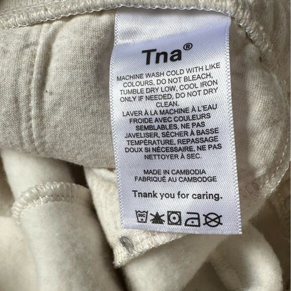 Aritiza Perfect Fleece Sweatpants size XS Heather Oatmeal Tna CozyAF - Picture 7 of 9